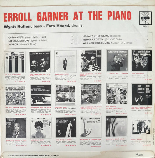 ERROLL GARNER - Erroll Garner At The Piano