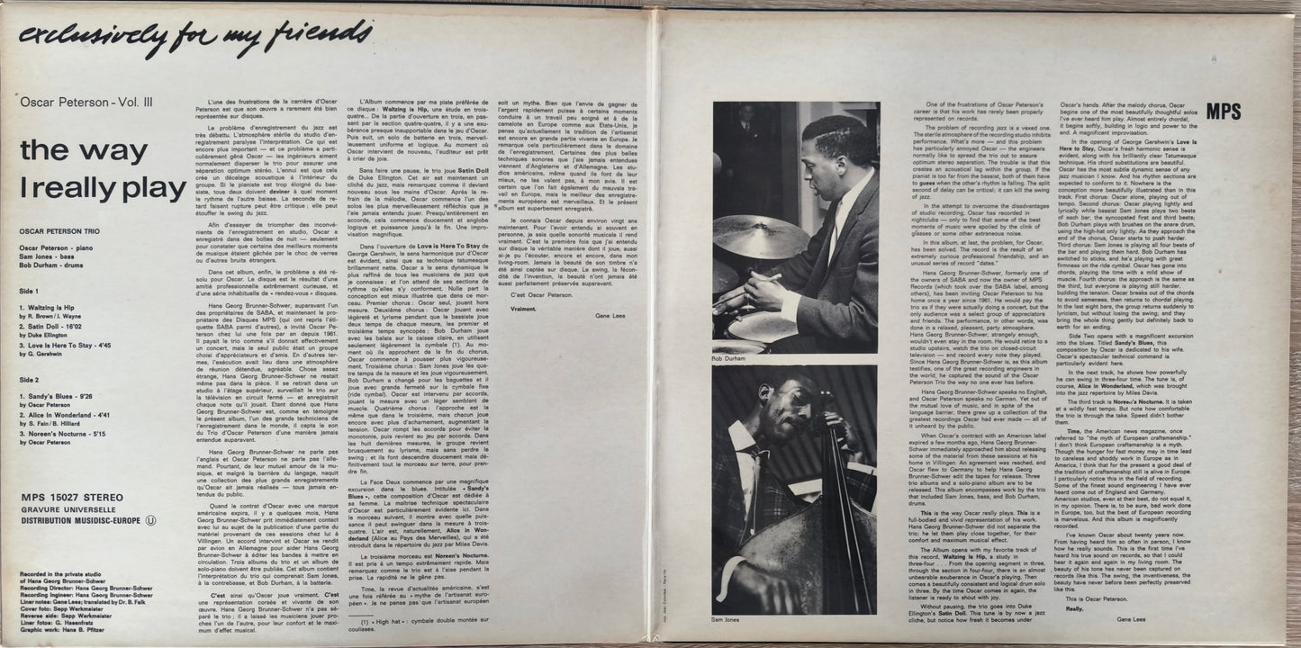OSCAR PETERSON - The Way I Really Play