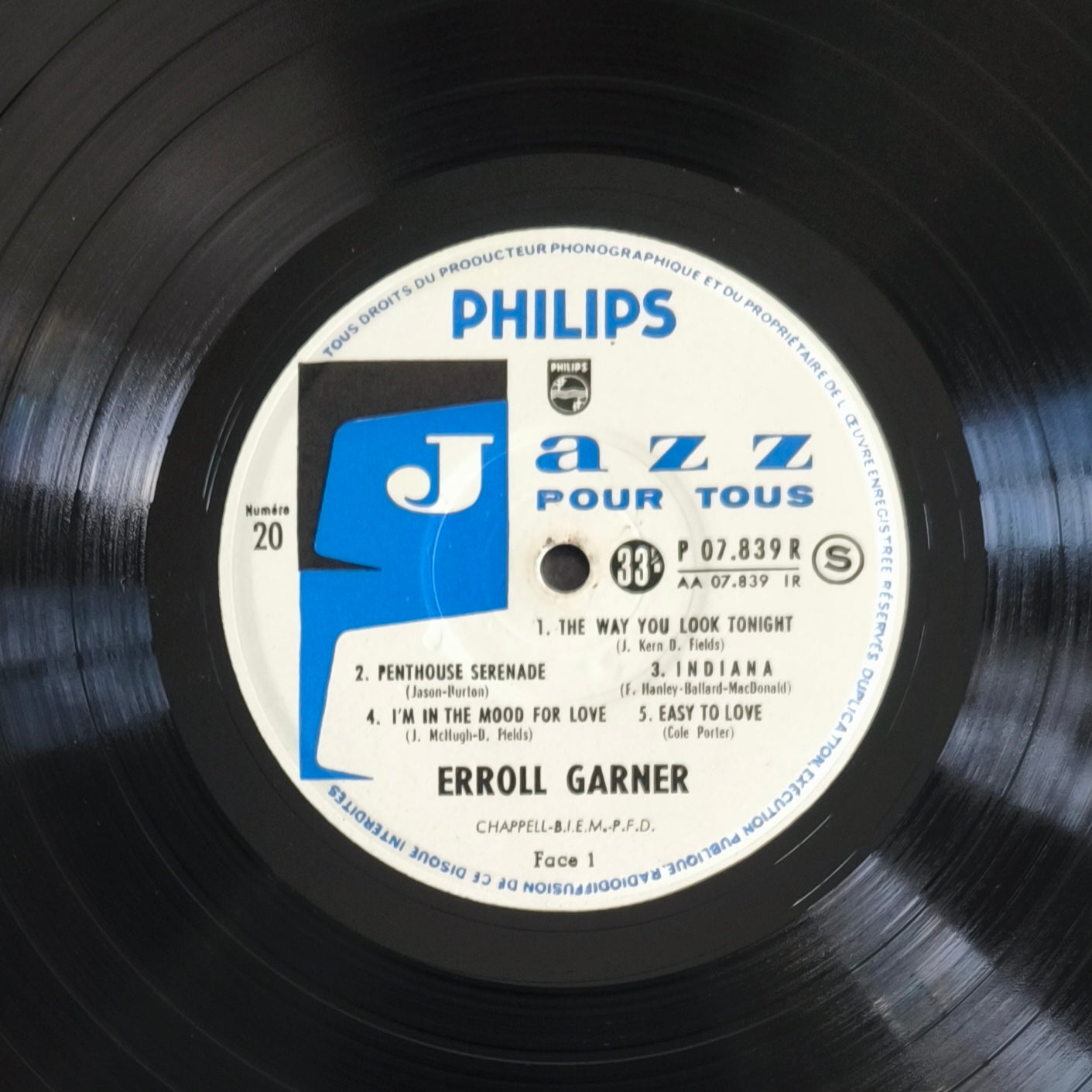 ERROLL GARNER - 20 (Vinyle 10")