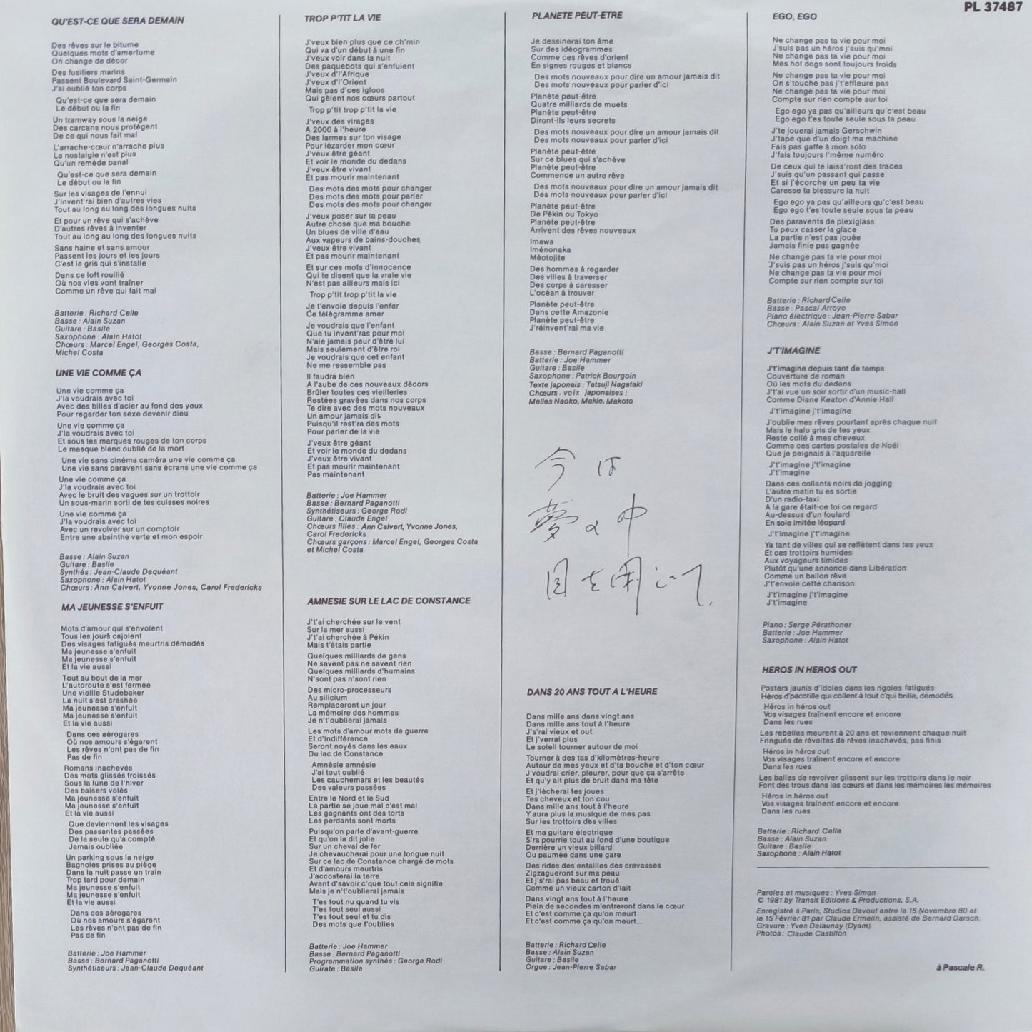 YVES SIMON - Une Vie Comme Ça