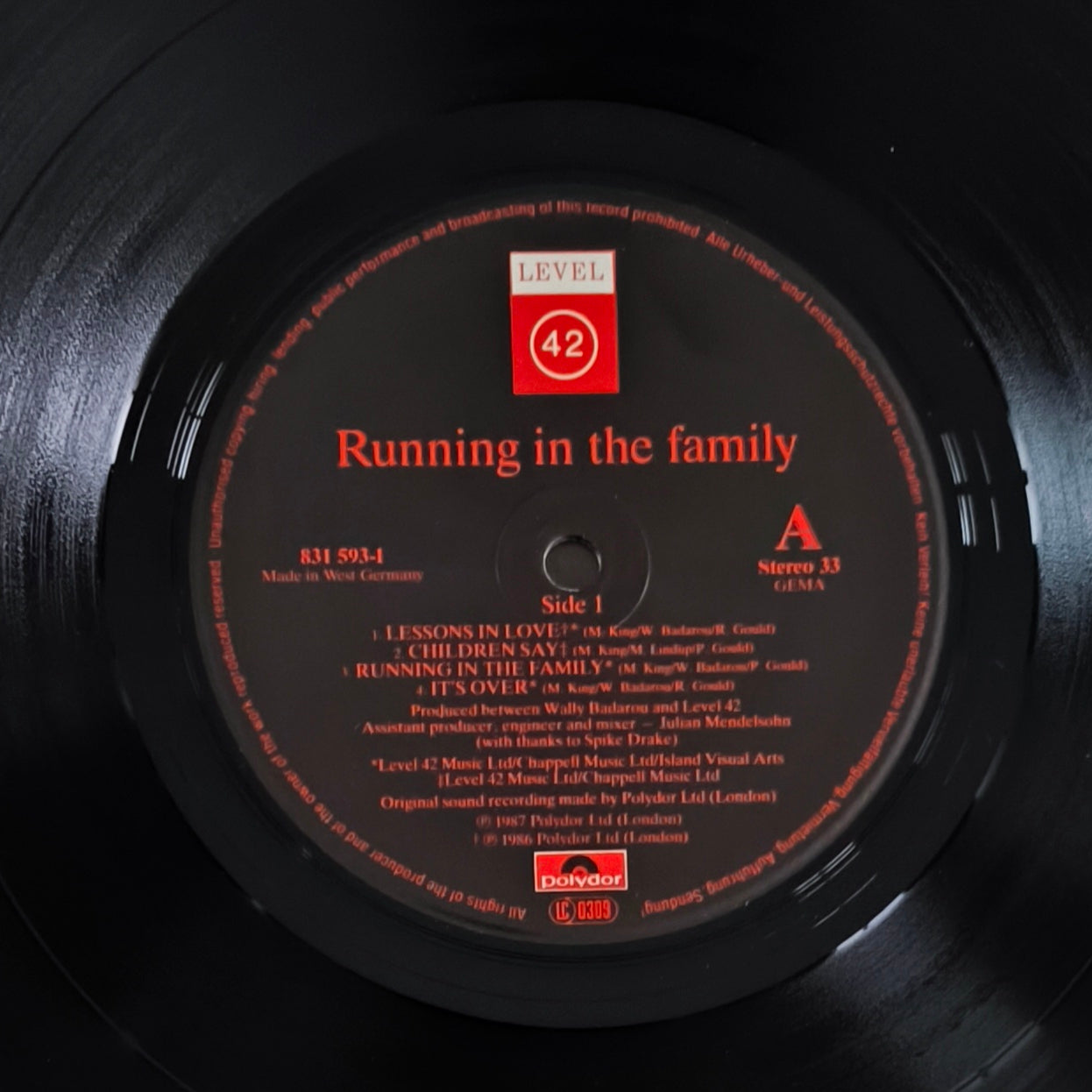 LEVEL 42 - Running In The Family
