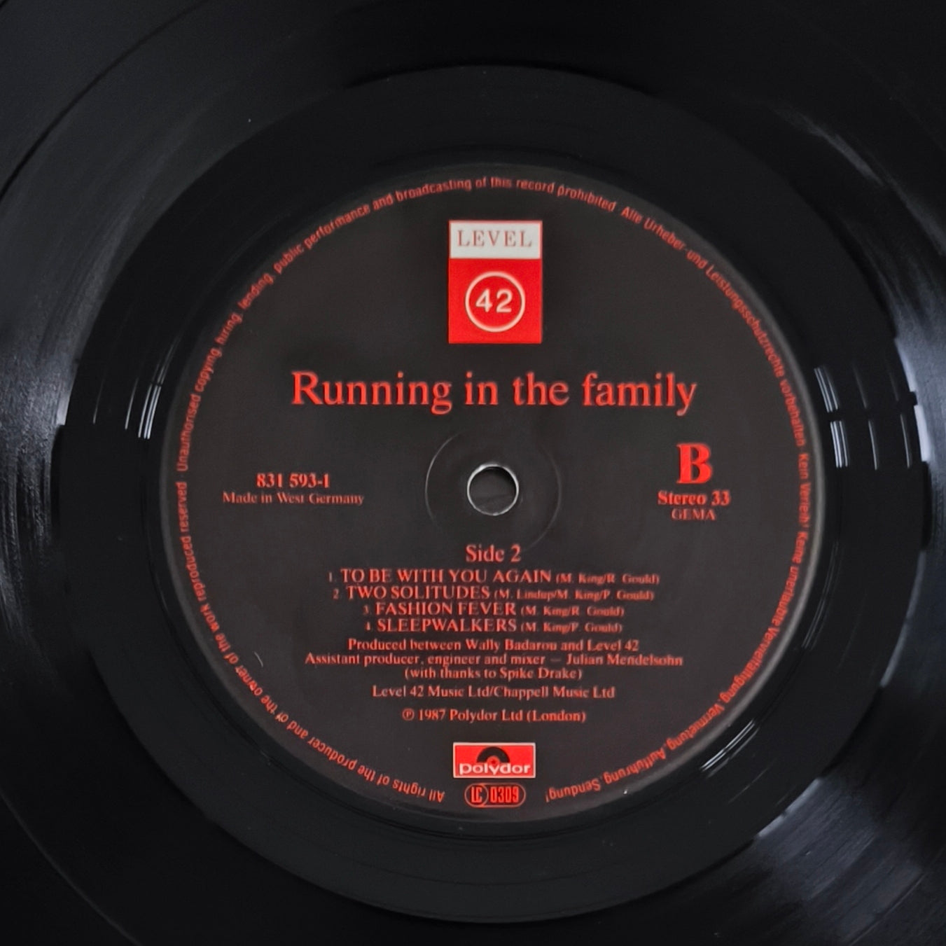LEVEL 42 - Running In The Family