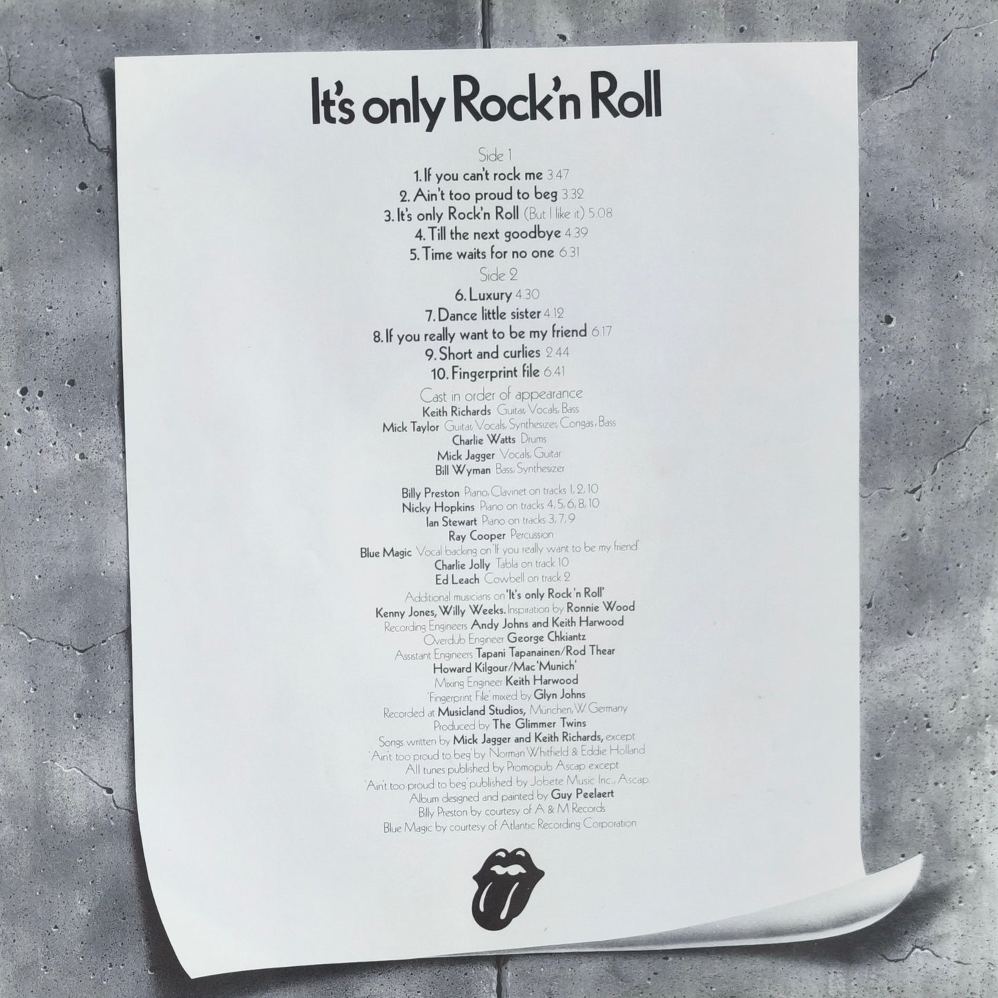 THE ROLLING STONES - It's Only Rock 'N Roll