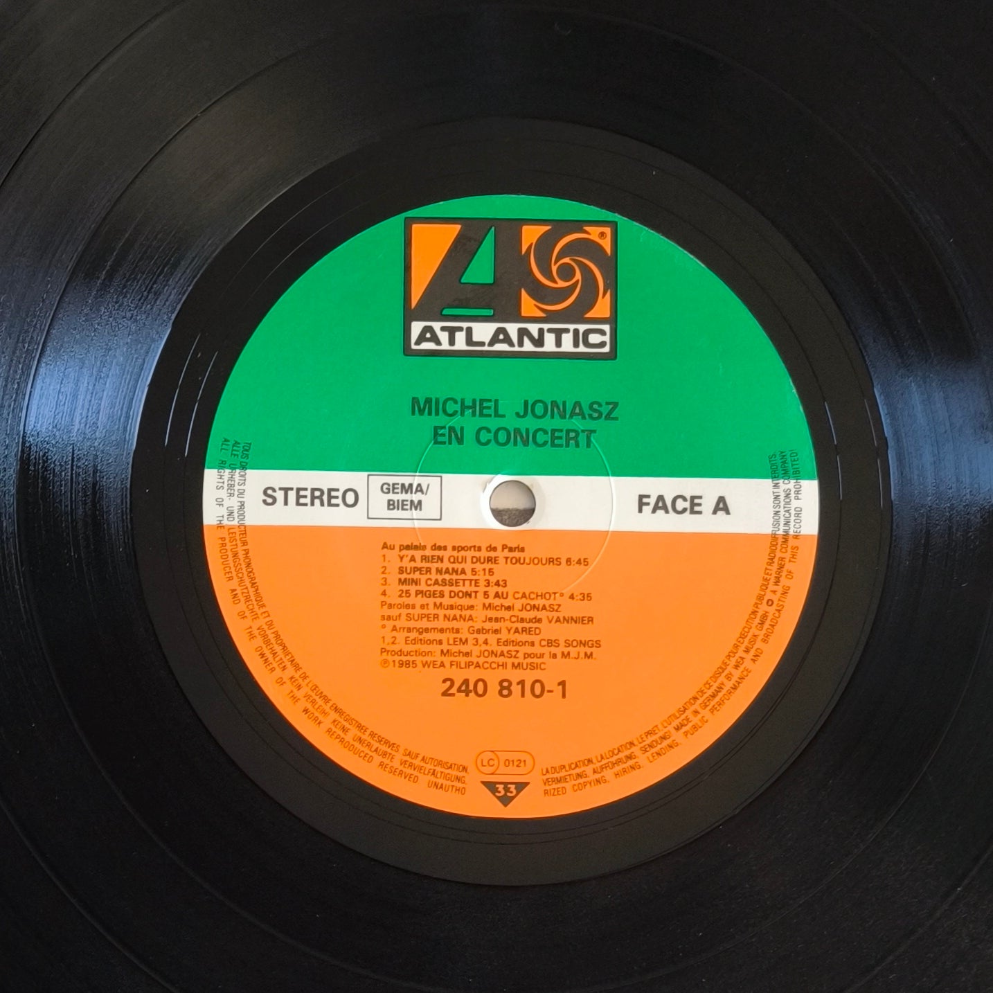 MICHEL JONASZ - En Concert Au Palais Des Sports De Paris