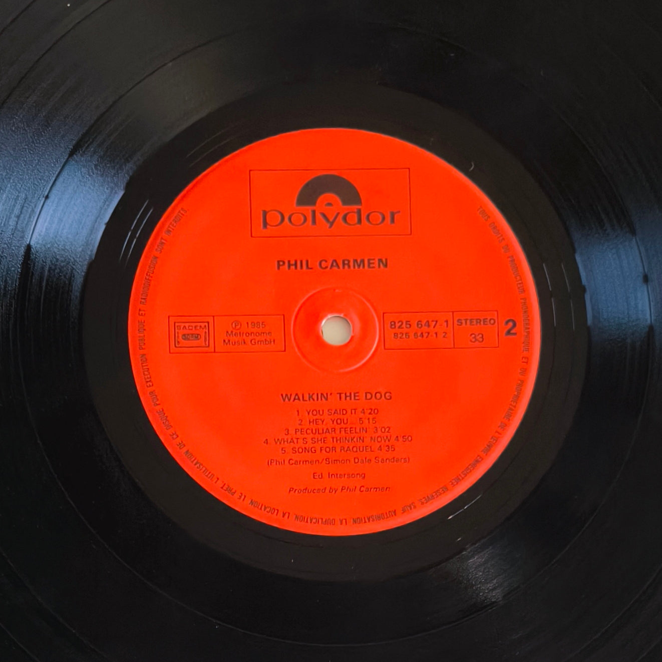 PHIL CARMEN - Walkin' The Dog