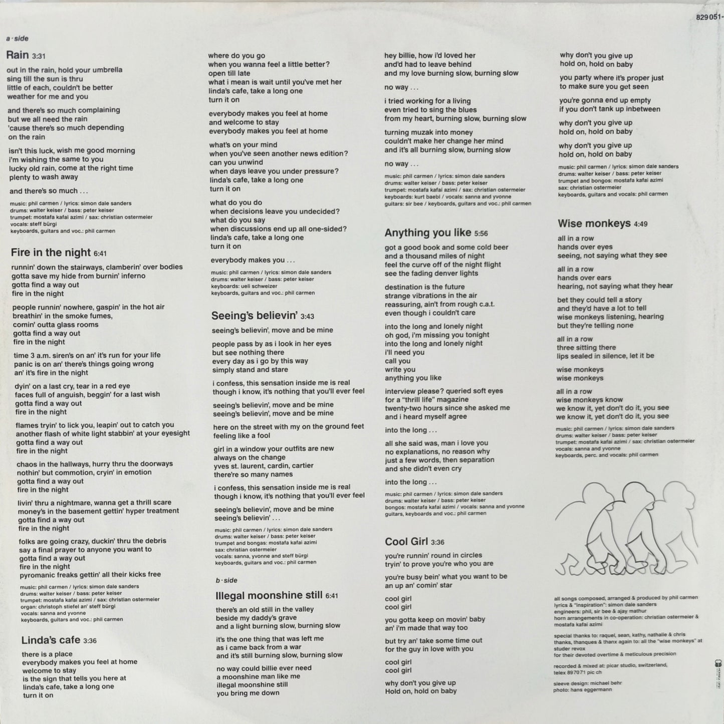 PHIL CARMEN -  Wise Monkeys