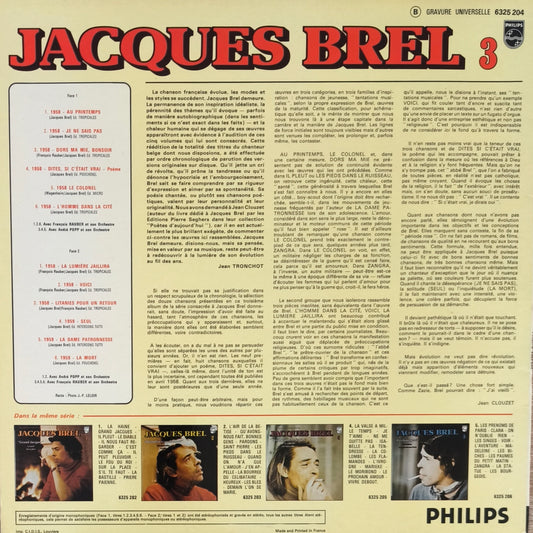 JACQUES BREL - 3 - Au Printemps