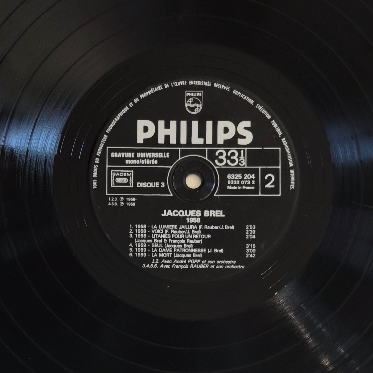 JACQUES BREL - 3 - Au Printemps