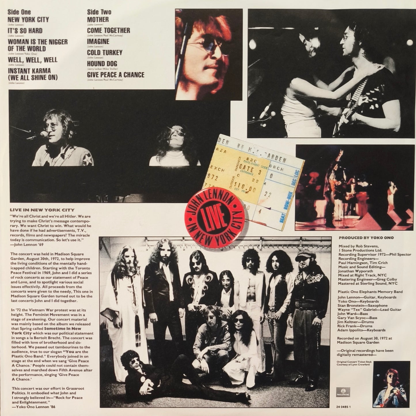 JOHN LENNON - Live In New York City