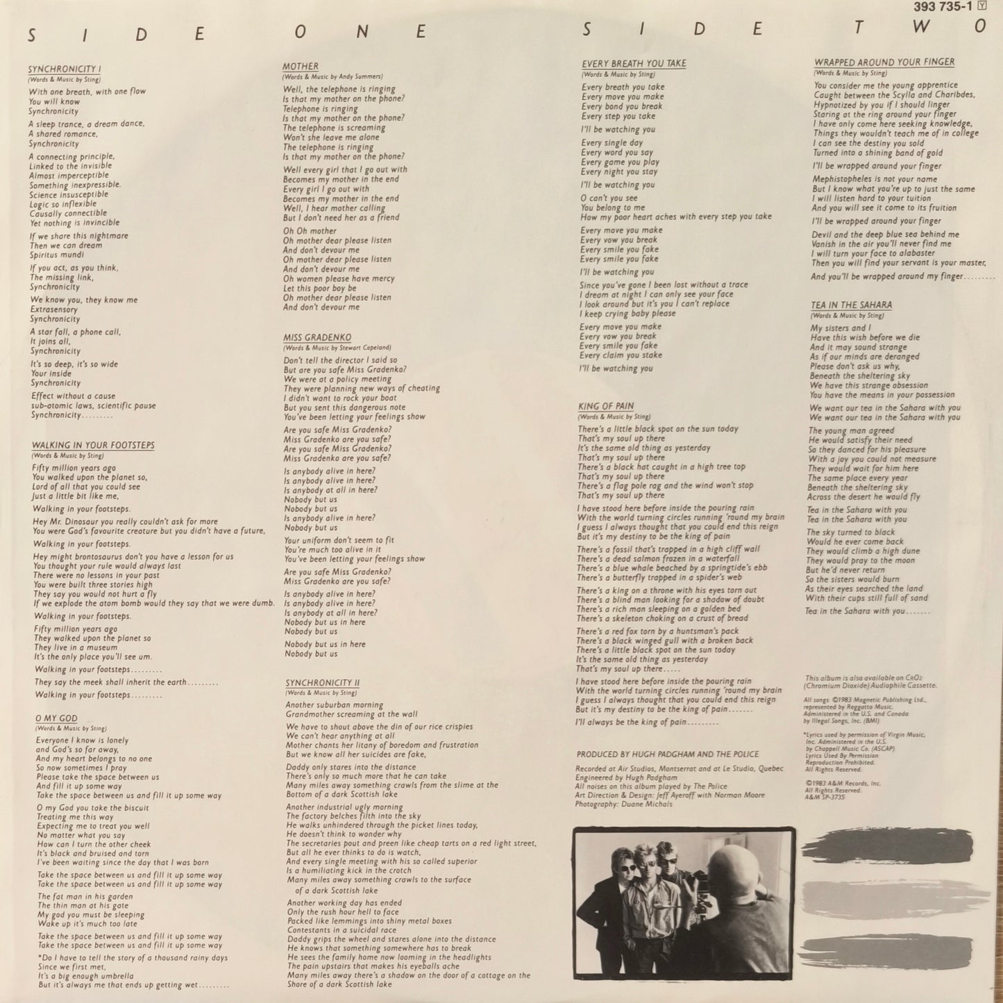 THE POLICE - Synchronicity