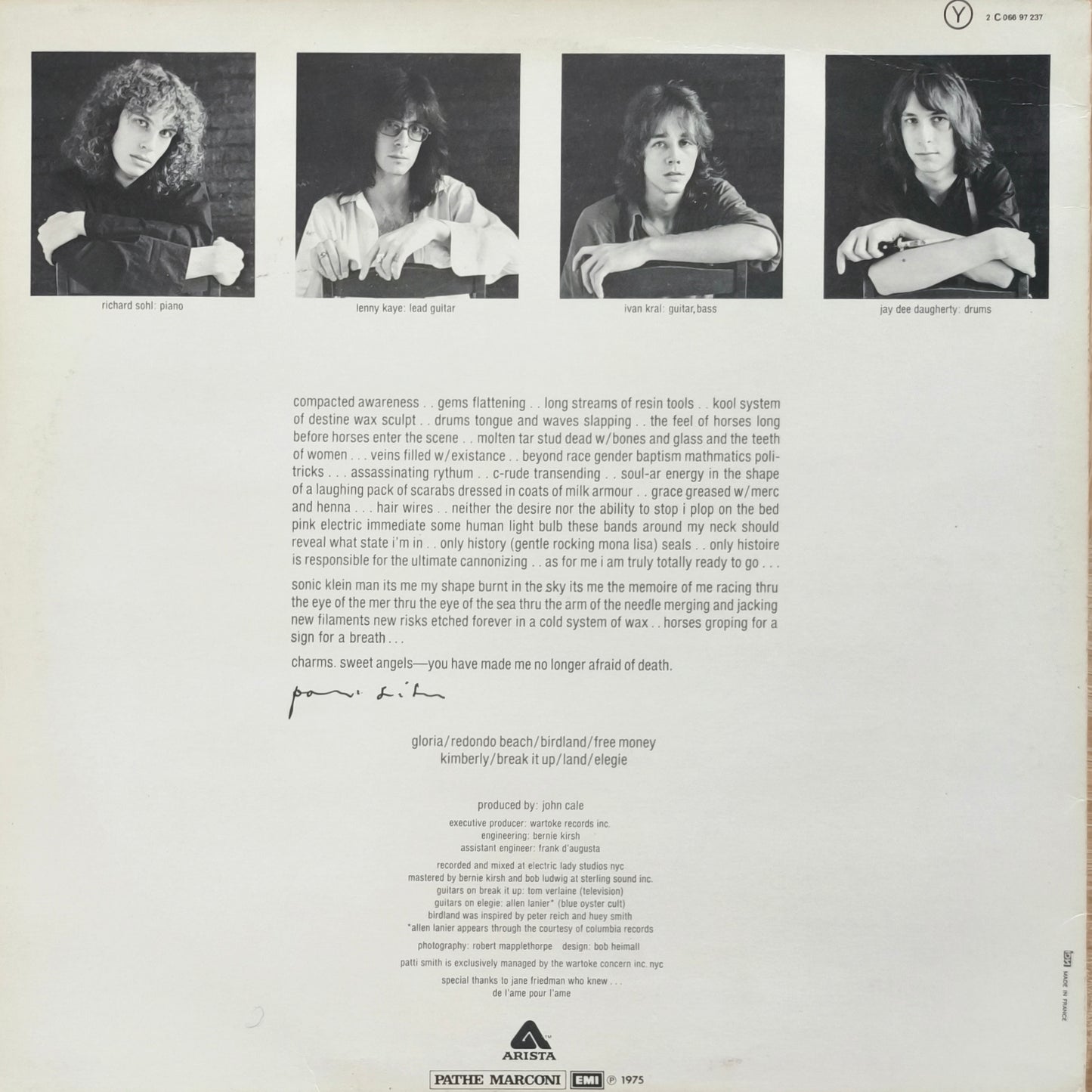 PATTI SMITH - Horses