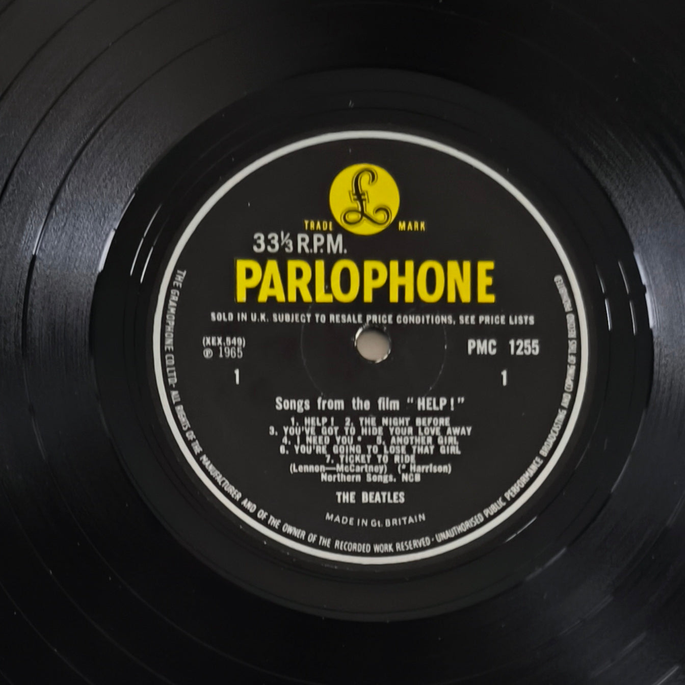 THE BEATLES - Help! (pressage Mono 1965 UK)