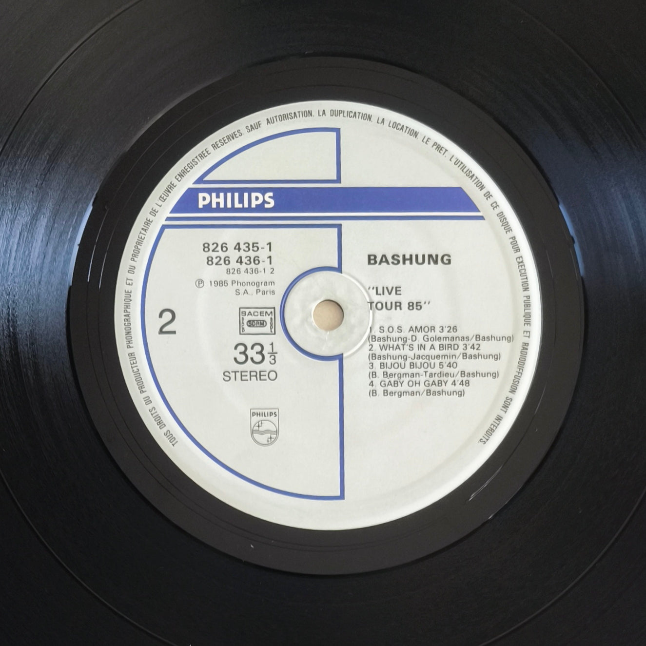 ALAIN BASHUNG - Live Tour 85