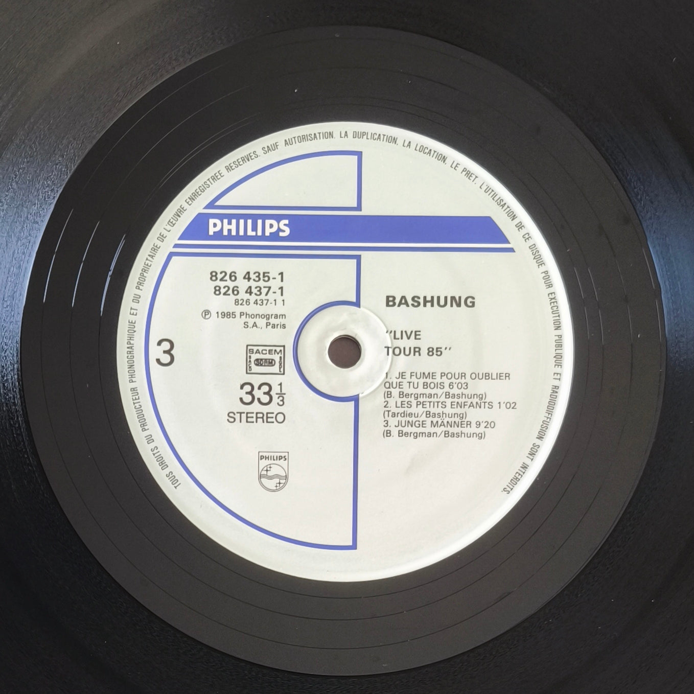 ALAIN BASHUNG - Live Tour 85