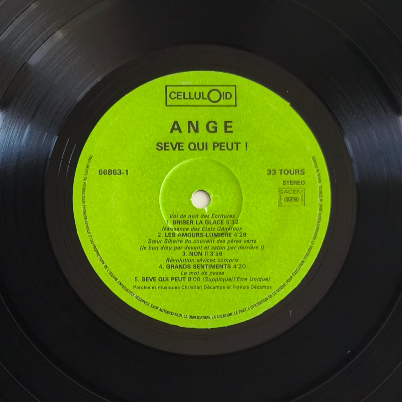 ANGE - Sève Qui Peut