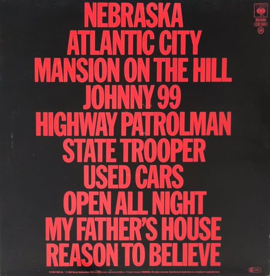 BRUCE SPRINGSTEEN - Nebraska
