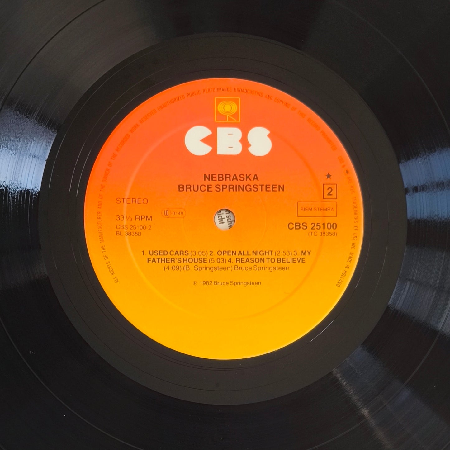 BRUCE SPRINGSTEEN - Nebraska