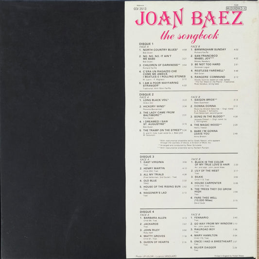 JOAN BAEZ - The Songbook (Coffret 4 Disques)