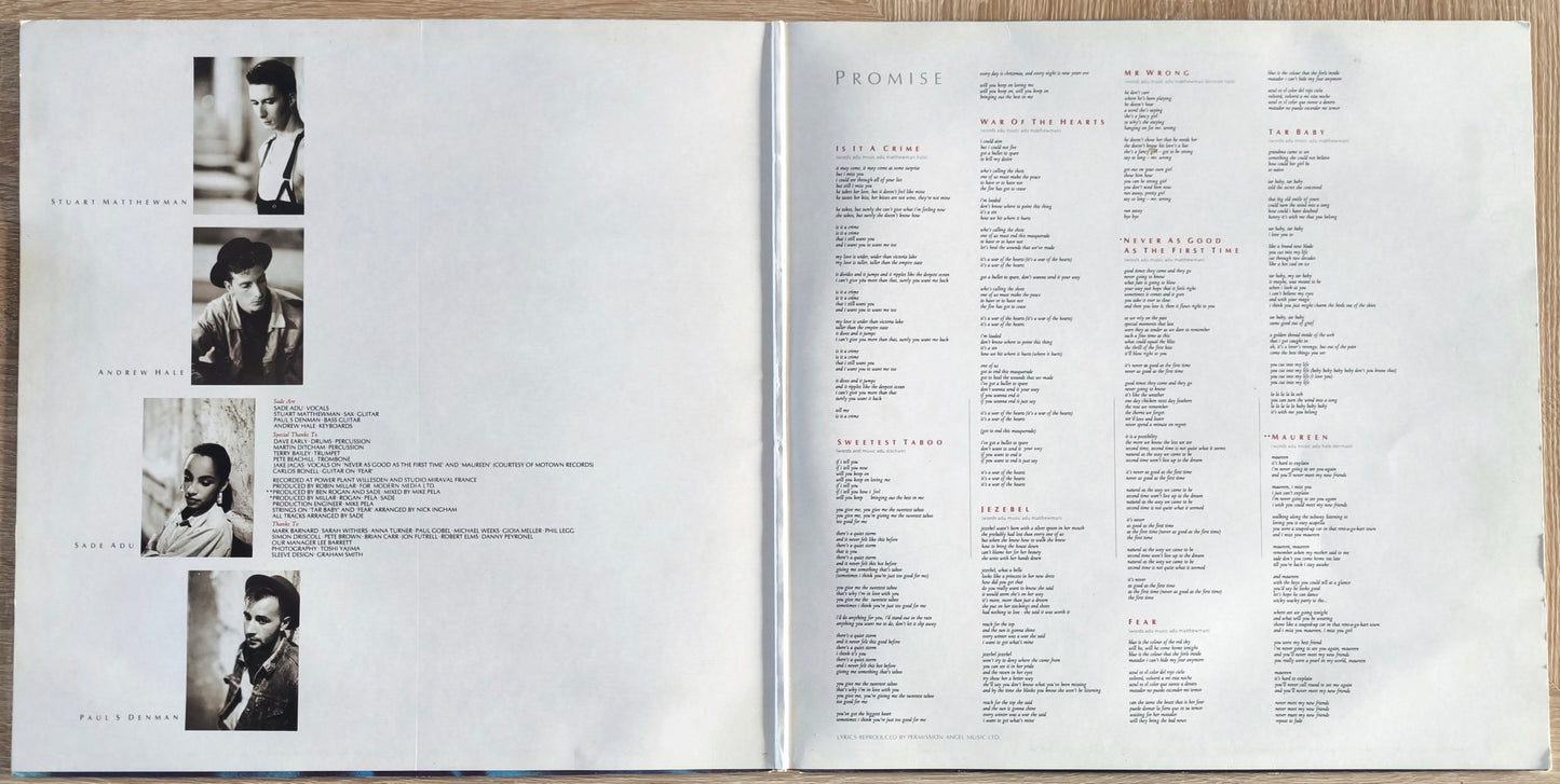 SADE - Promise (Pressage UK)