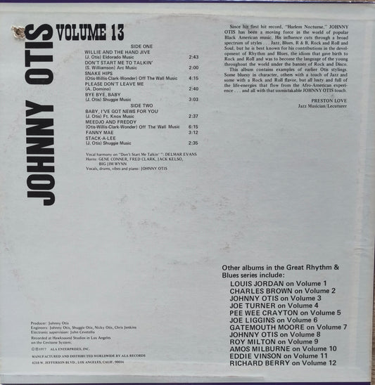 GREAT RHYTHM & BLUES OLDIES -  Volume 13 - Johnny Otis