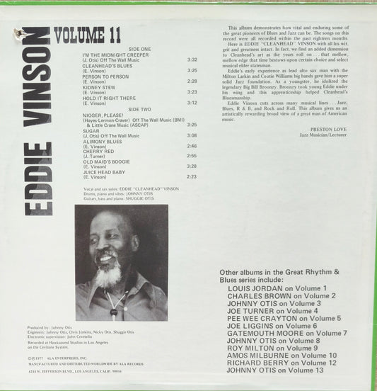 GREAT RHYTHM & BLUES OLDIES - Volume 11 - Eddie "Cleanhead" Vinson
