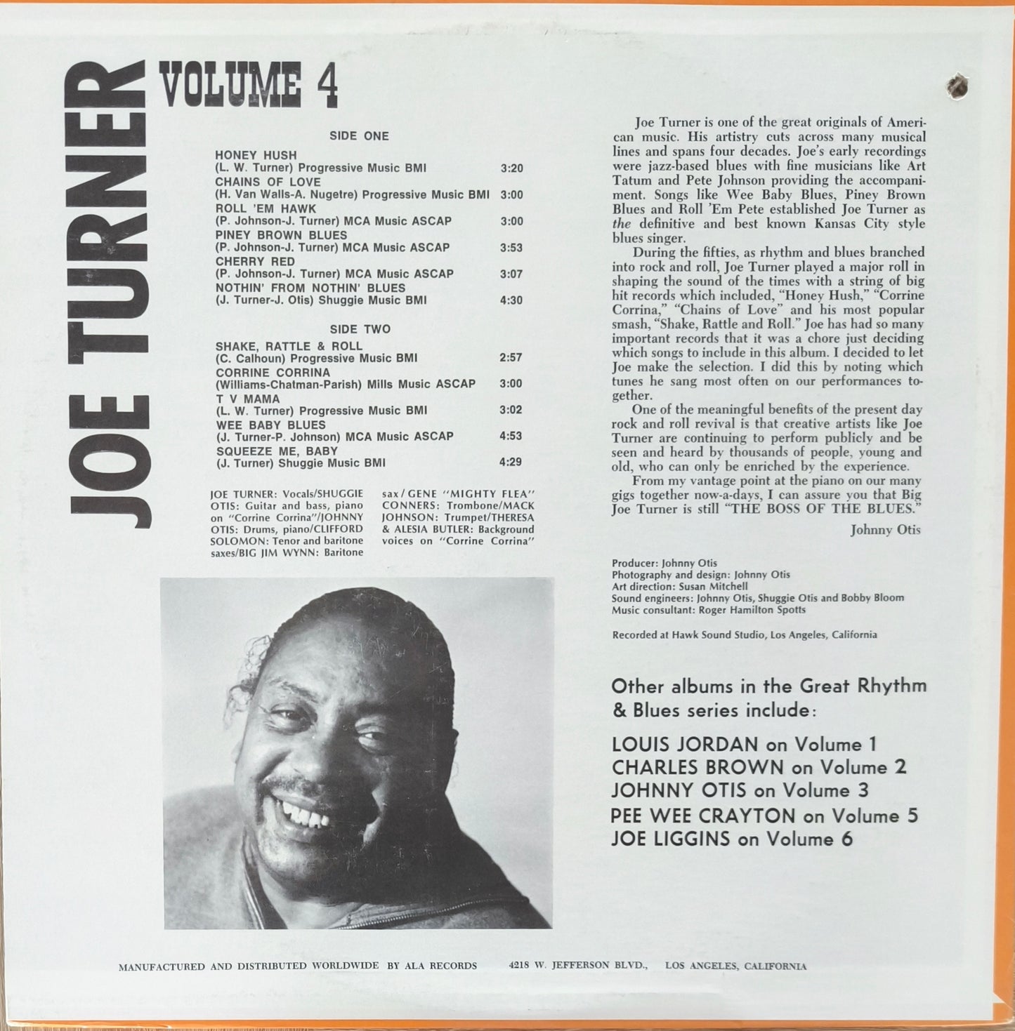 GREAT RHYTHM & BLUES OLDIES - Volume 4 - Joe Turner