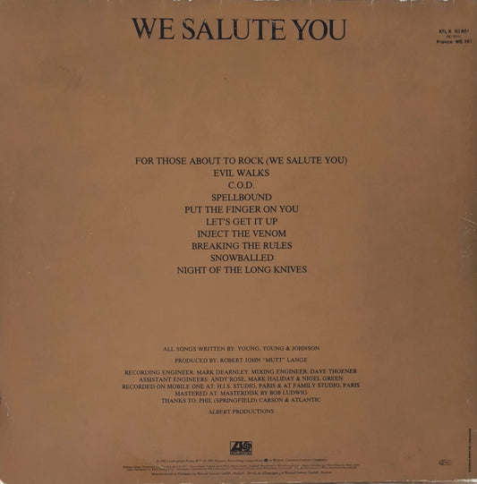 AC/DC - For Those About To Rock We Salute You