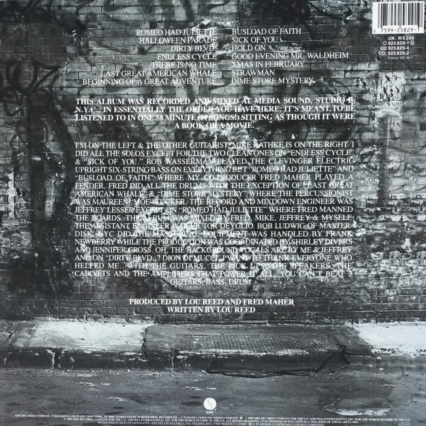 LOU REED - New York