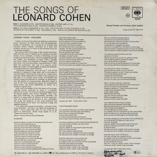 LEONARD COHEN - Songs Of Leonard Cohen