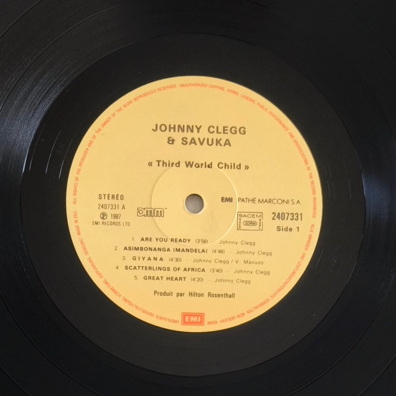 JOHNNY CLEGG & SAVUKA - Third World Child