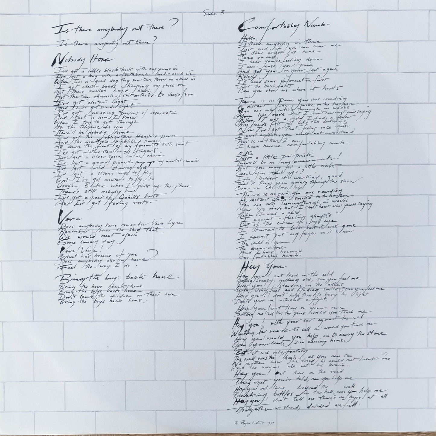 PINK FLOYD - The Wall