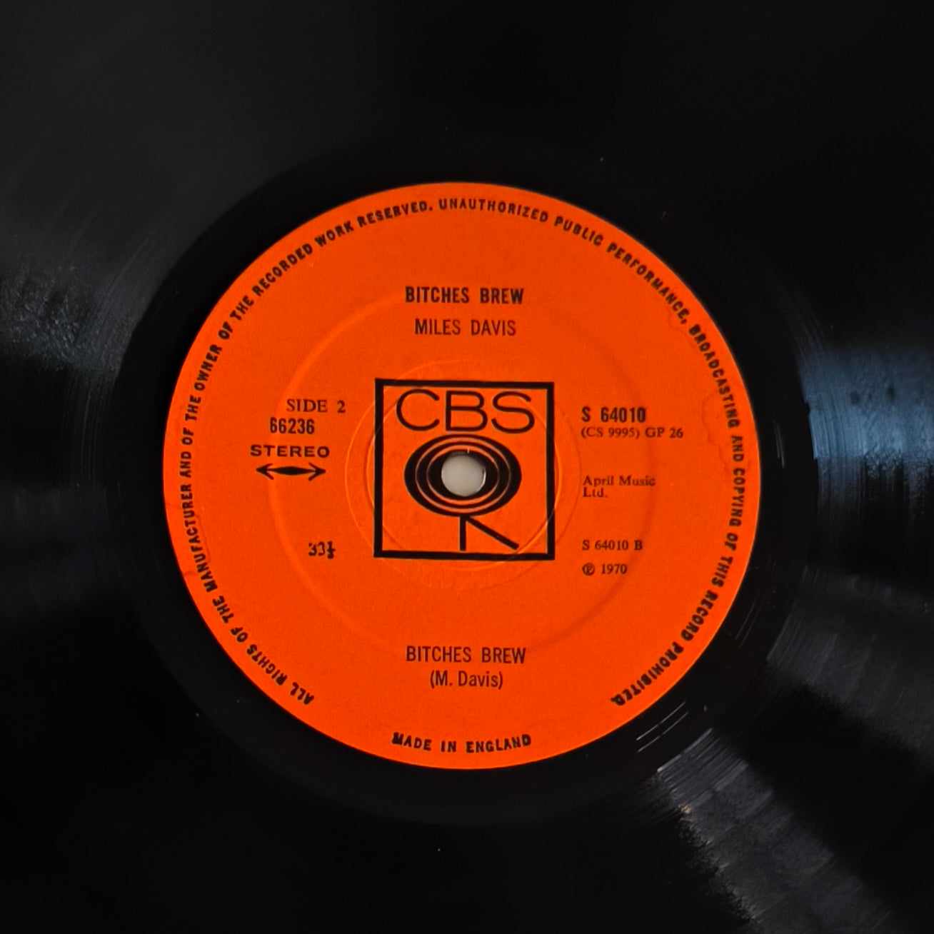 MILES DAVIS - Bitches Brew (Pressage UK 1970)