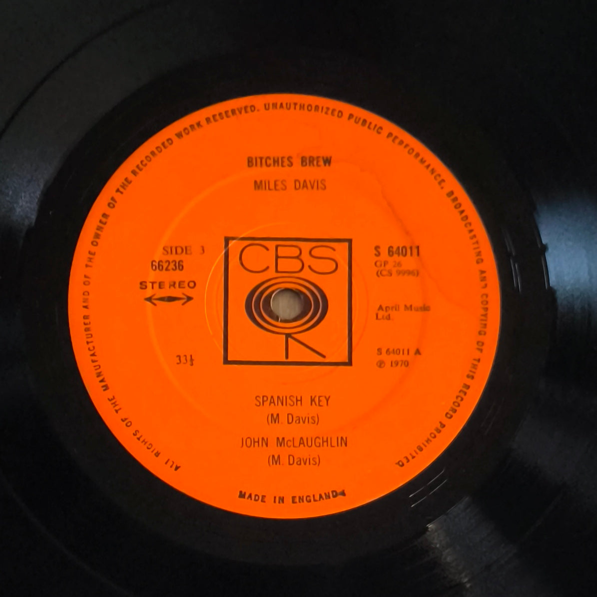 MILES DAVIS - Bitches Brew (Pressage UK 1970)