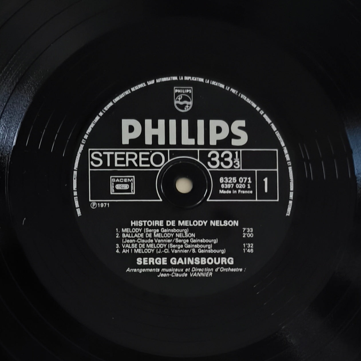 SERGE GAINSBOURG - Histoire De Melody Nelson