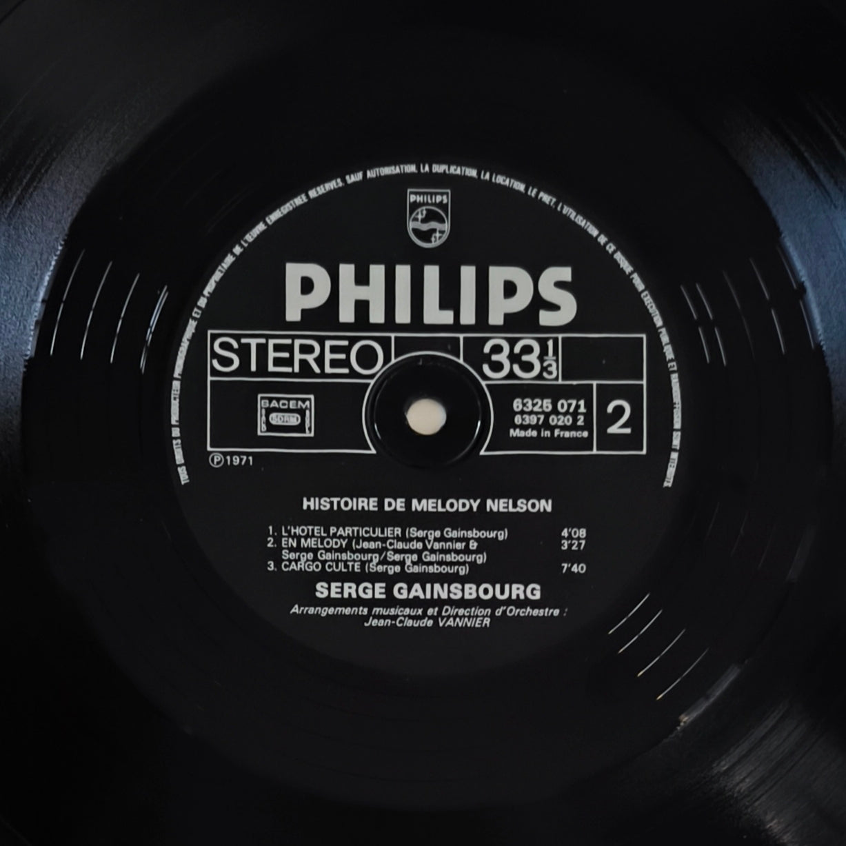 SERGE GAINSBOURG - Histoire De Melody Nelson