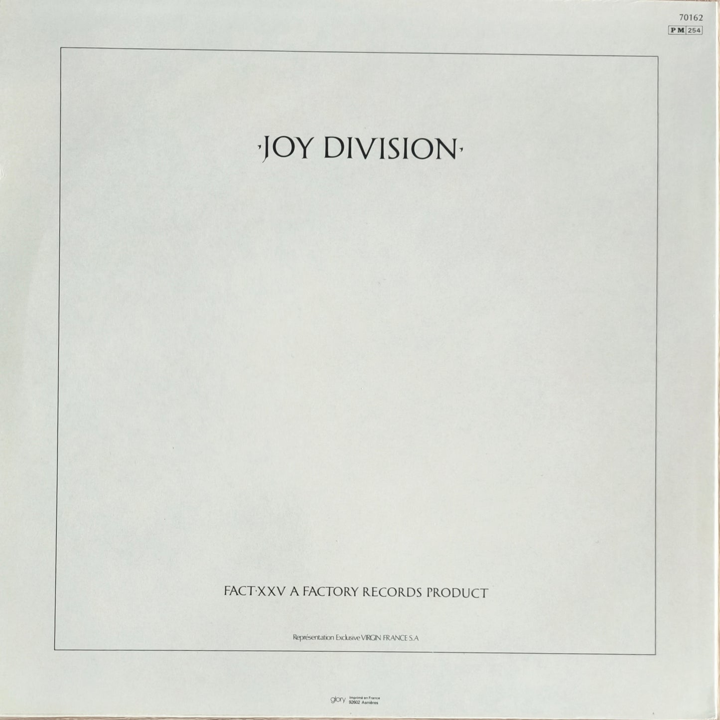 JOY DIVISION - Closer