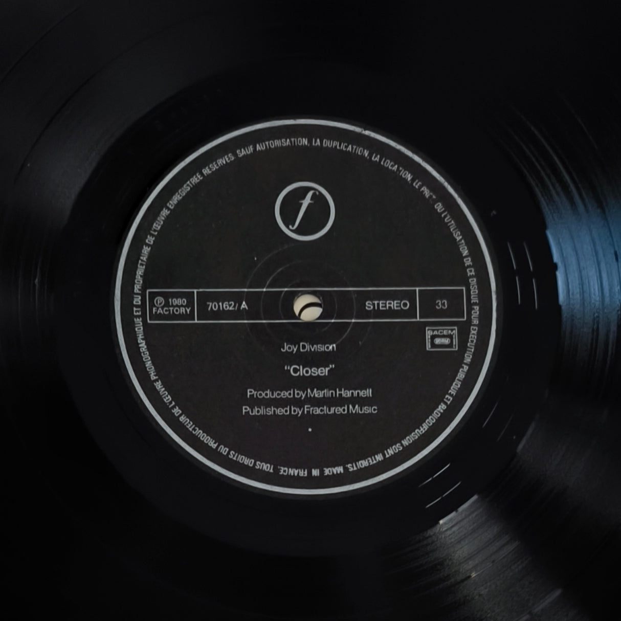 JOY DIVISION - Closer