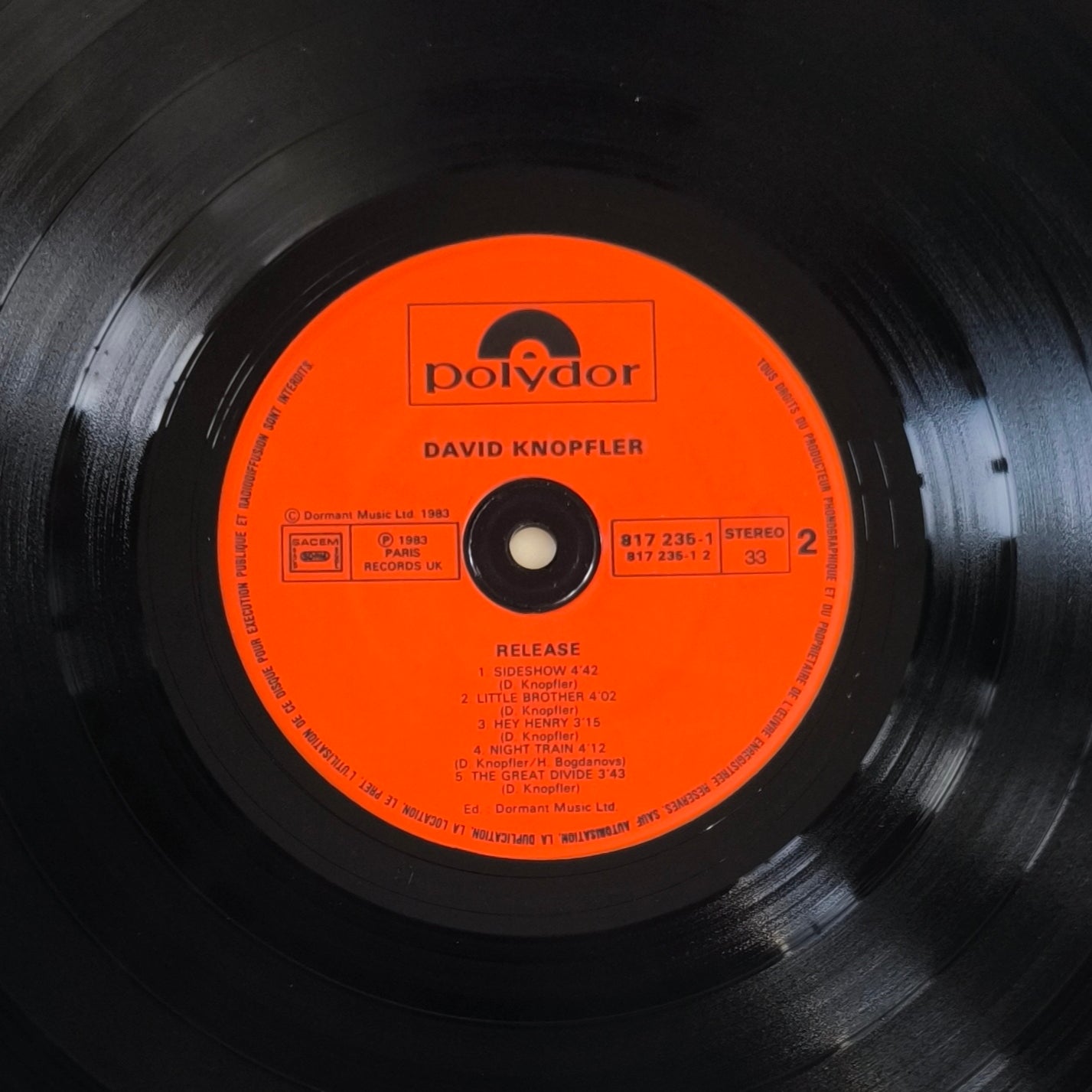 DAVID KNOPFLER - Release