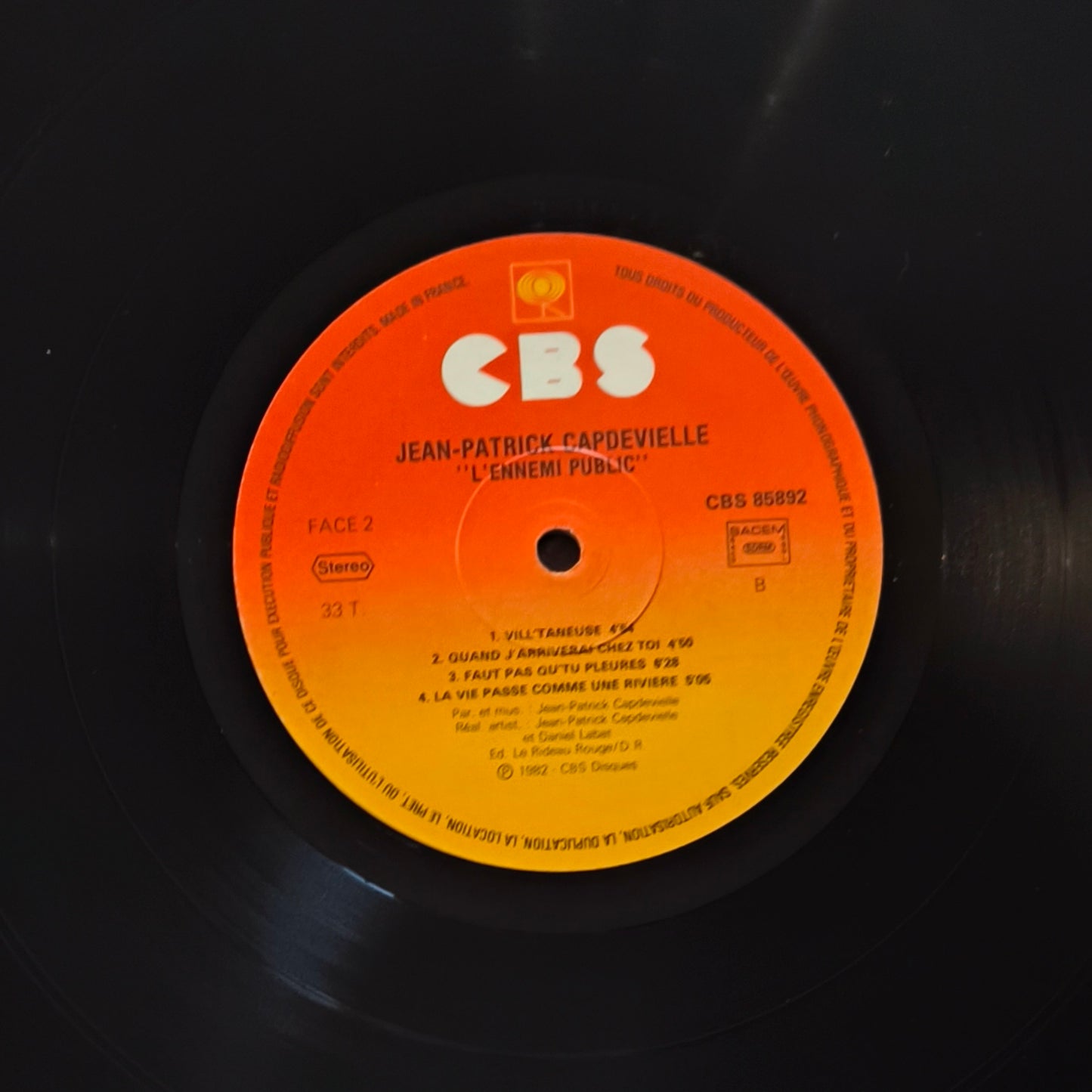 JEAN PATRICK CAPDEVIELLE - L'Ennemi Public