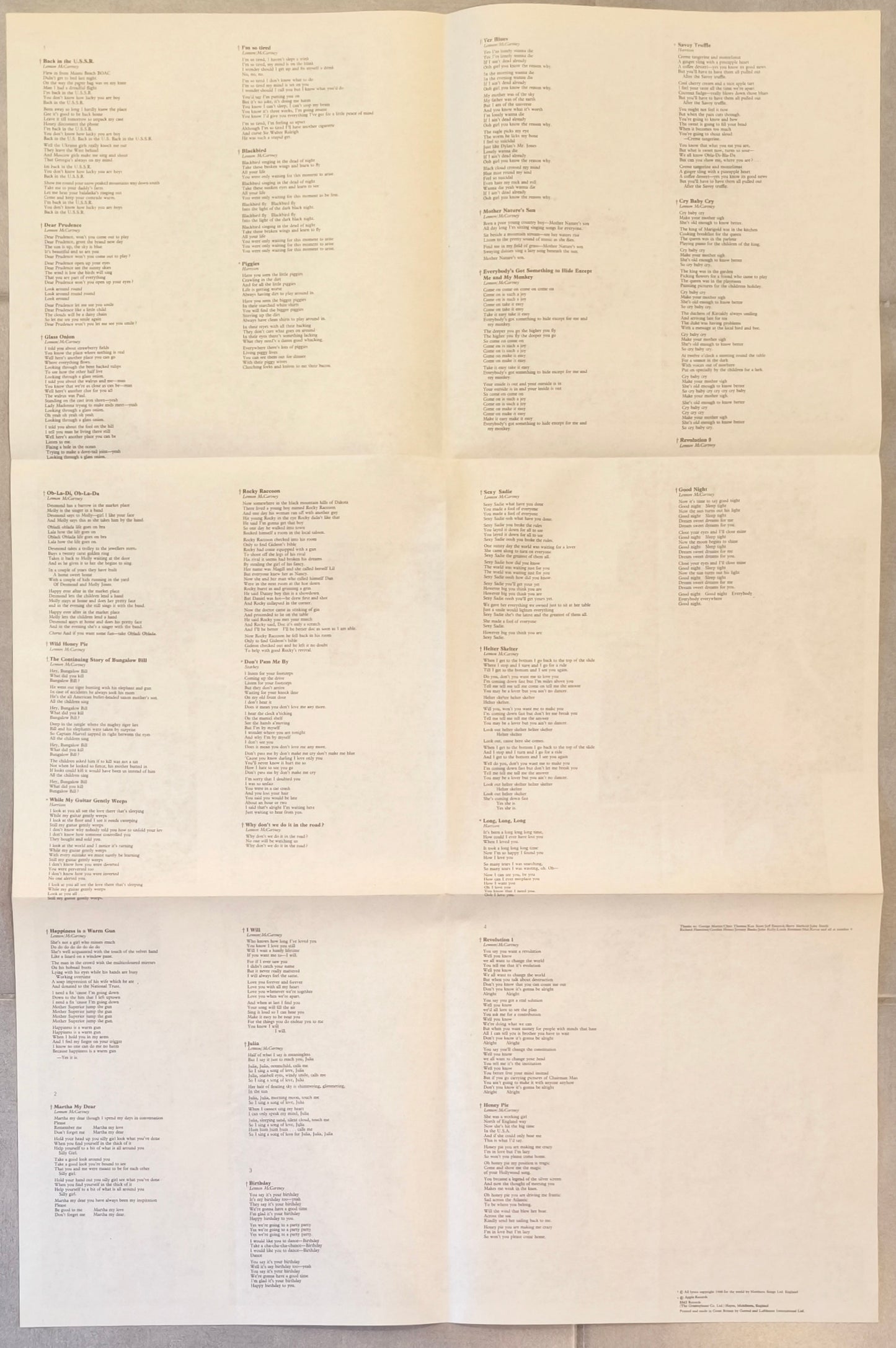 THE BEATLES - The Beatles (Pressage FR 1968 numéroté)