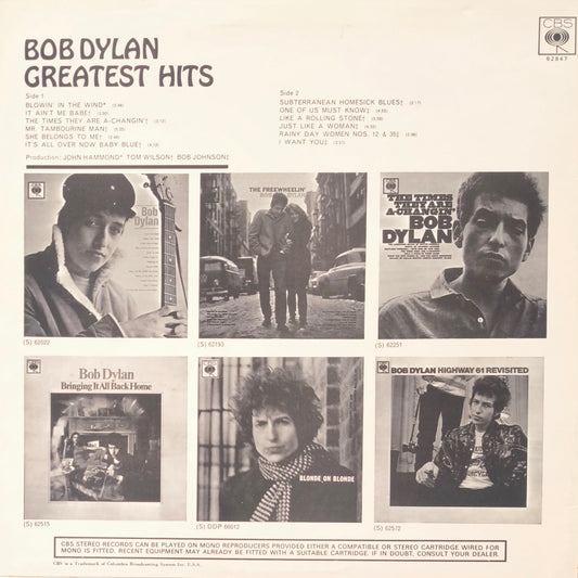 BOB DYLAN - Greatest Hits (Pressage UK)