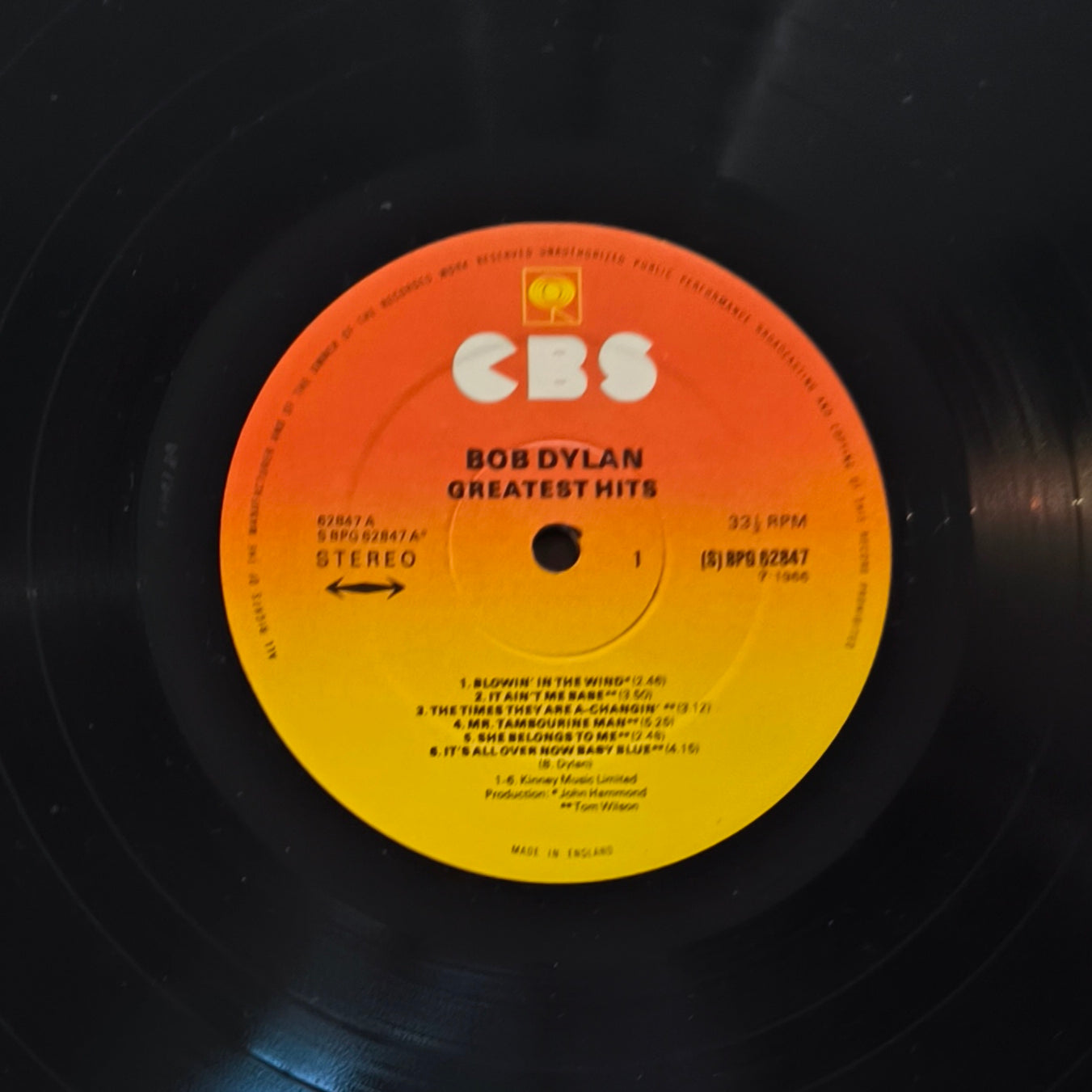 BOB DYLAN - Greatest Hits (Pressage UK)