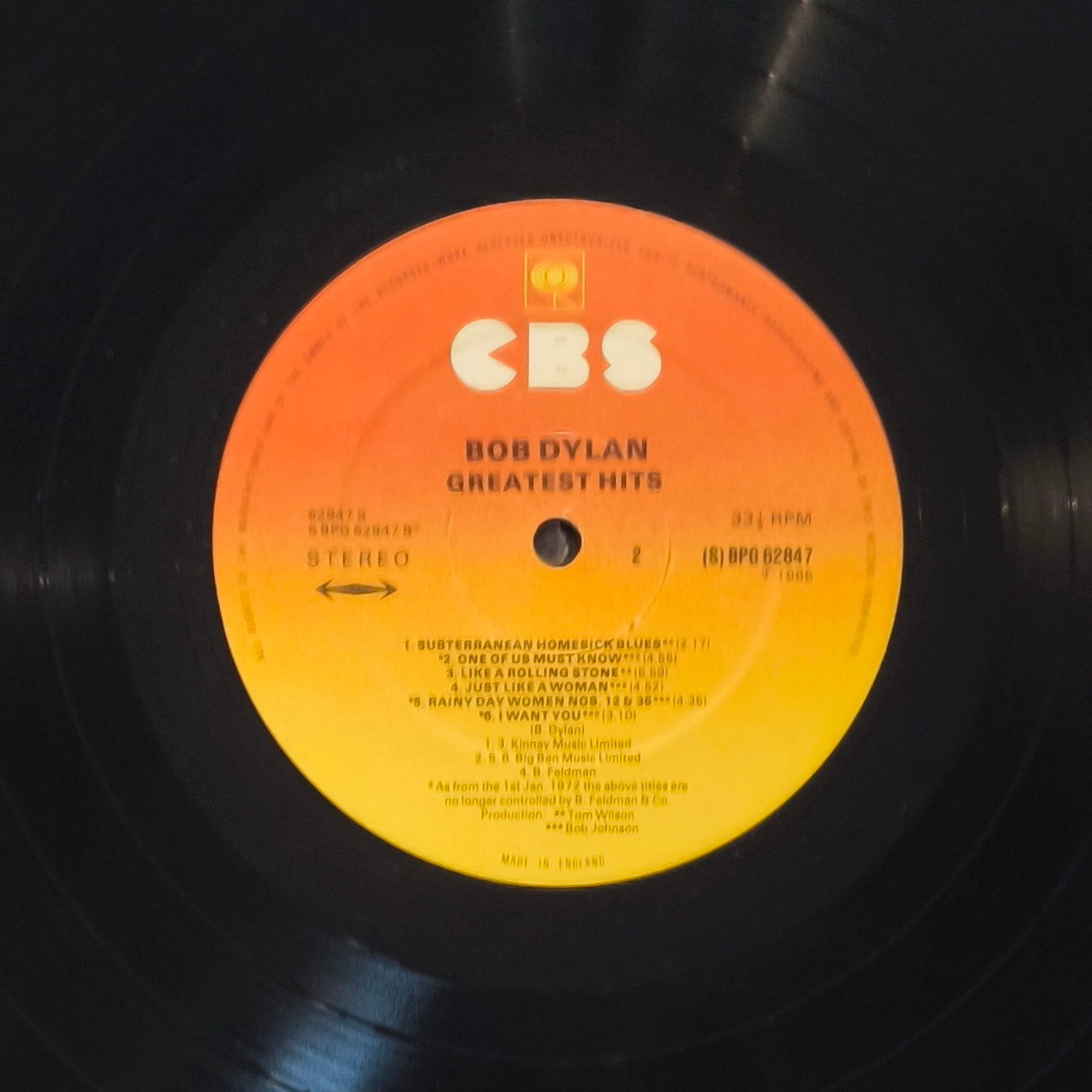 BOB DYLAN - Greatest Hits (Pressage UK)