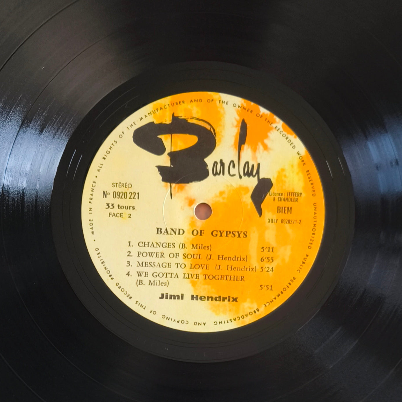 JIMI HENDRIX - Band Of Gypsys