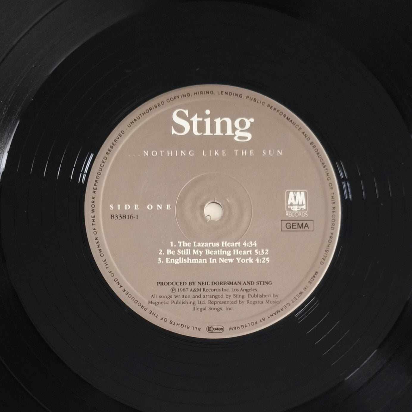 STING - ...Nothing Like The Sun