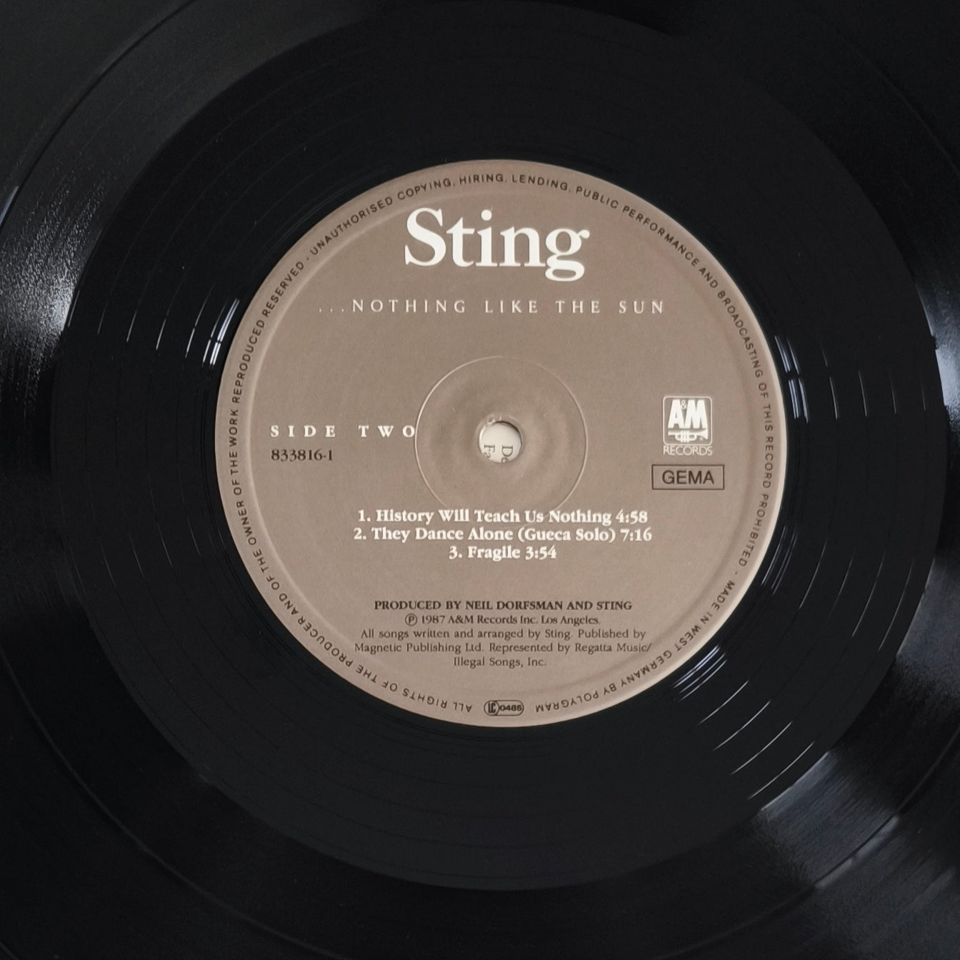 STING - ...Nothing Like The Sun