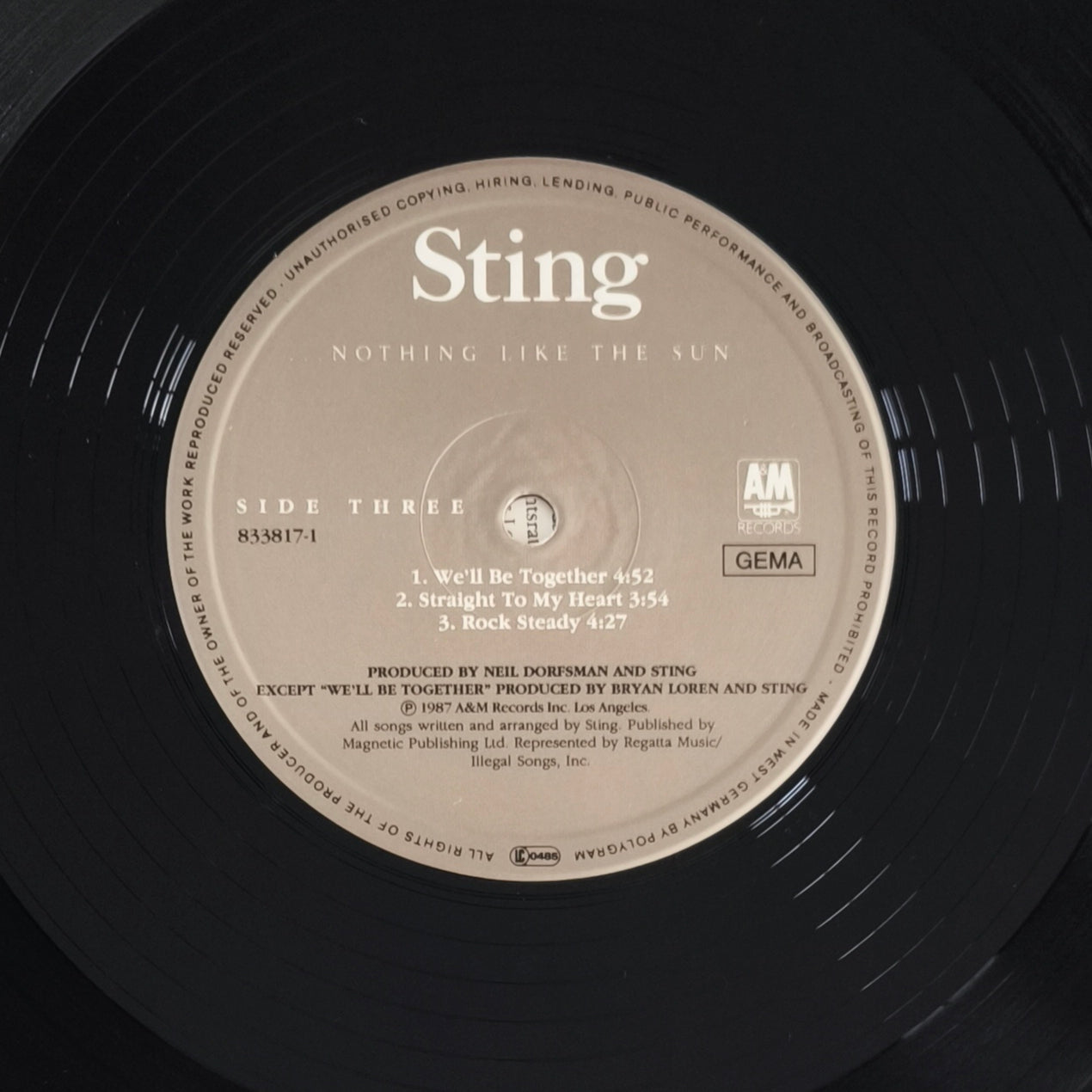 STING - ...Nothing Like The Sun