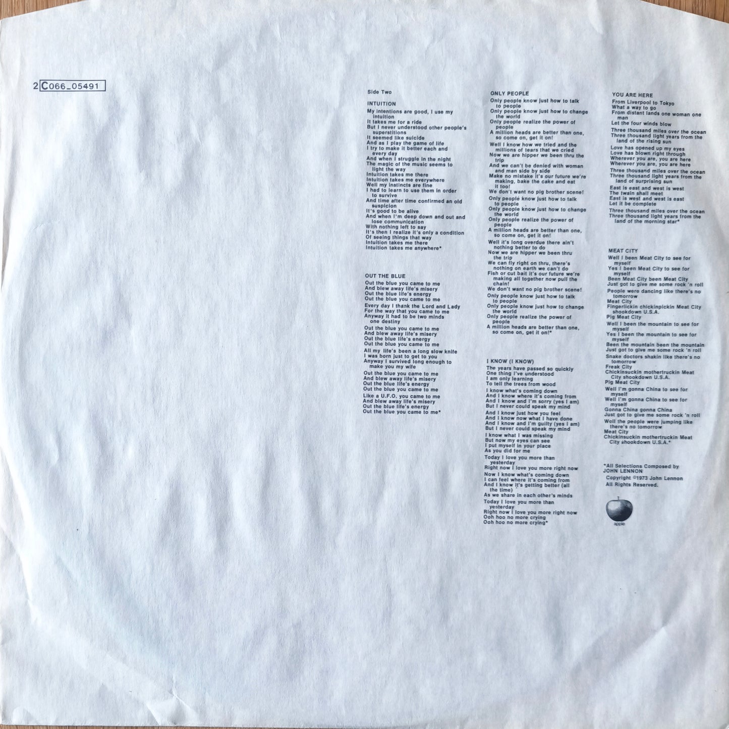 JOHN LENNON - Mind Games