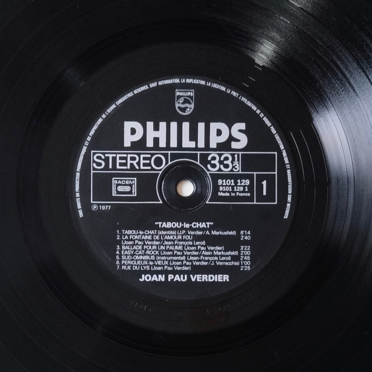 JOAN PAU VERDIER - Tabou-Le-Chat