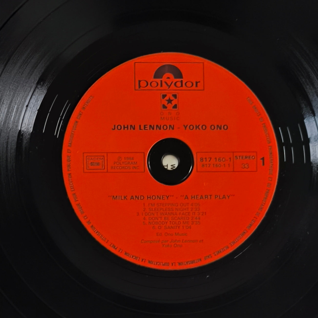 JOHN LENNON & YOKO ONO - Milk And Honey